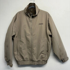 Cabela's Three-Season Jacket Fleece Lined Sand Tan M FLAW